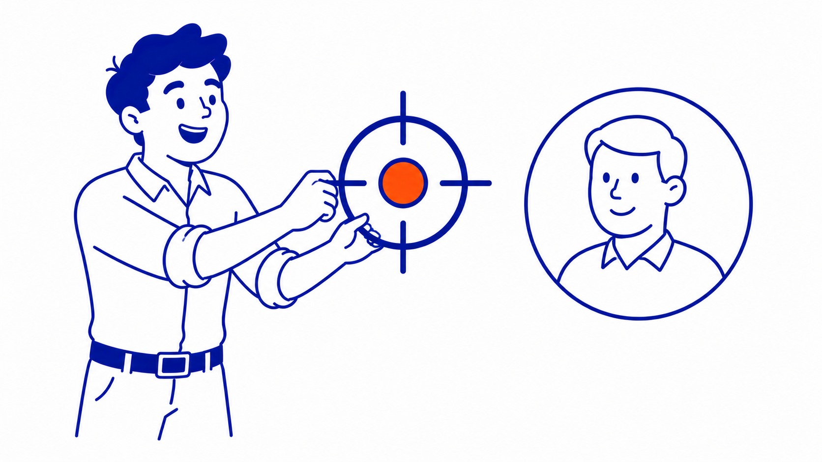 AdWords keywords, in plain terms: A keyword in Google Ads is not your ad. Illustration for what are adwords keywords.