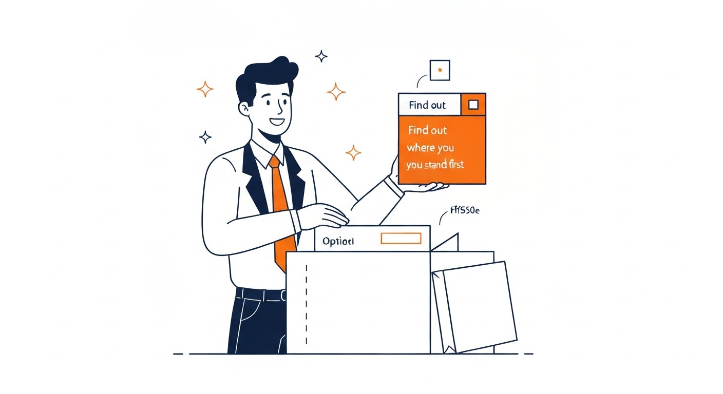 Find Out Where You Stand First: Skipping the diagnostic and jumping to fixes is how you spend three months optimizing the wrong pages. Illustration for how to improve SEO in Calgary.