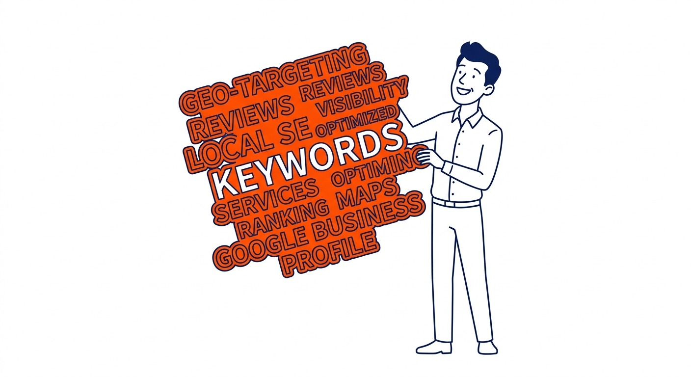 Google My Business Keywords — Google Business Profile has no dedicated keyword field. Illustration for how to choose keywords in Calgary.
