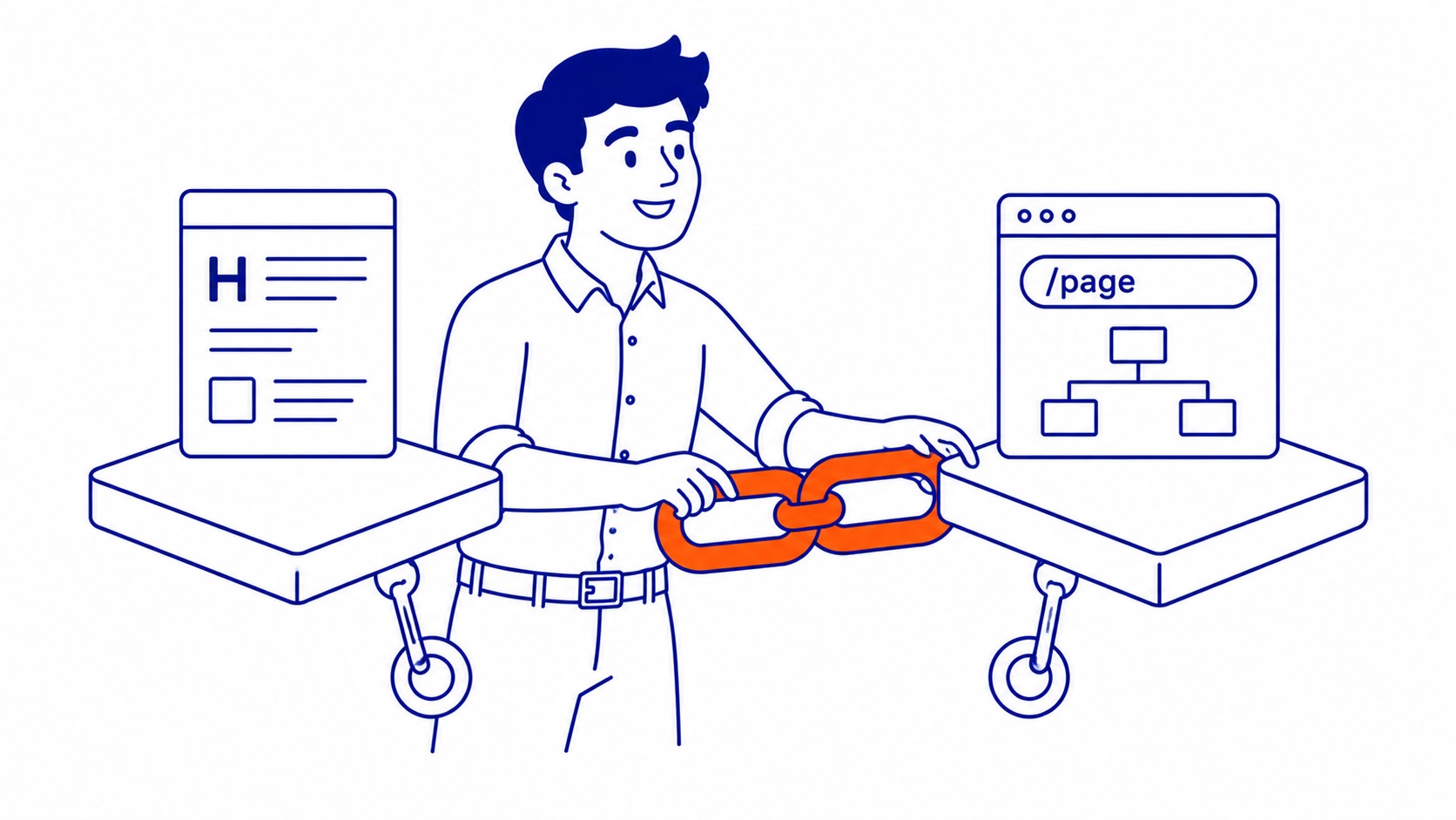 Headings, URLs, and Internal Links: Headings, URLs, and internal links work together to tell search engines how your site is structured and which pages matt. Illustration for what is on page seo.