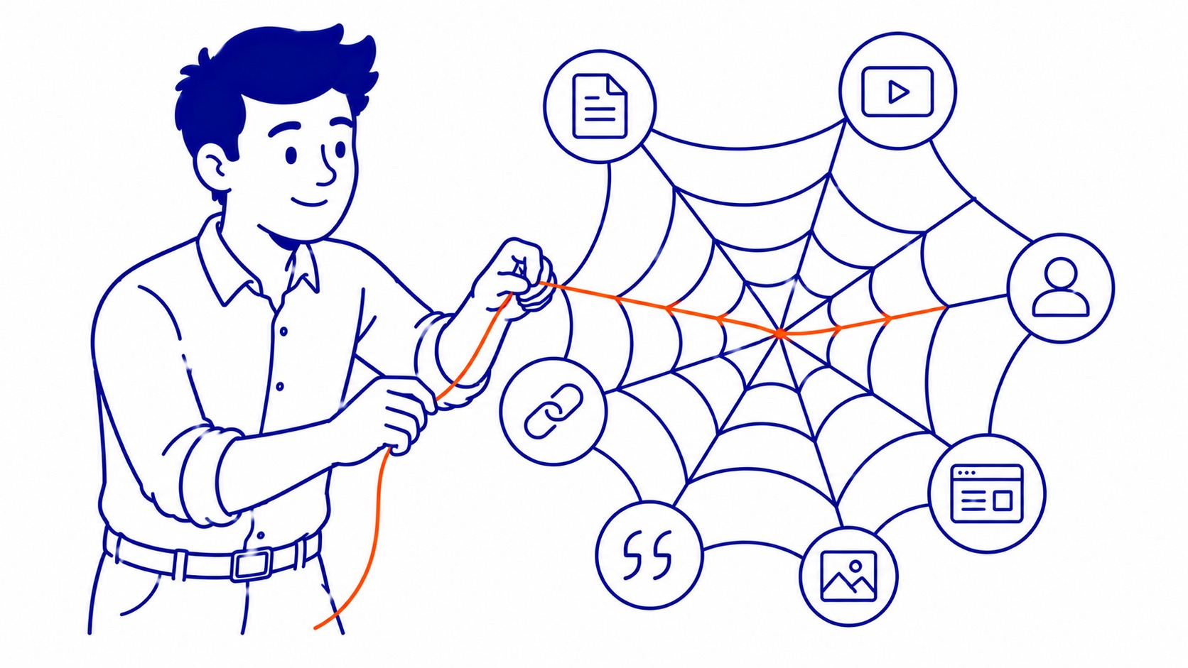 How Content Builds Backlinks: Backlinks remain one of the strongest ranking signals in organic search. Illustration for how content marketing helps seo.