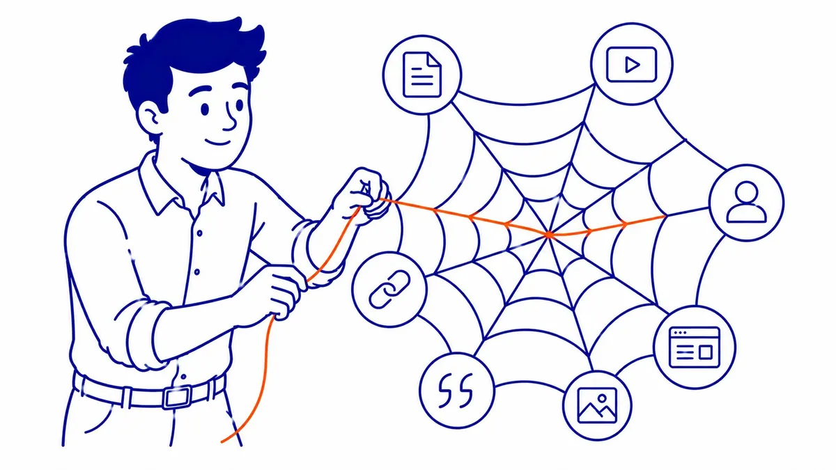 How Content Builds Backlinks: Backlinks remain one of the strongest ranking signals in organic search. Illustration for how content marketing helps seo.
