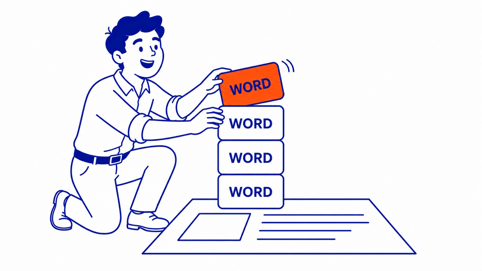 How many keywords does a campaign need?: Fewer than most people think. Illustration for what are adwords keywords.