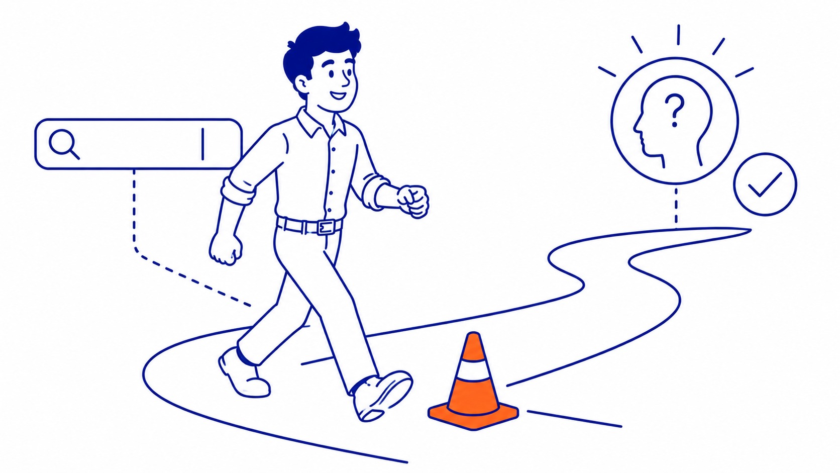 How Search Intent Shapes Every Word: Search intent is the why behind a query. Illustration for what is seo writing.