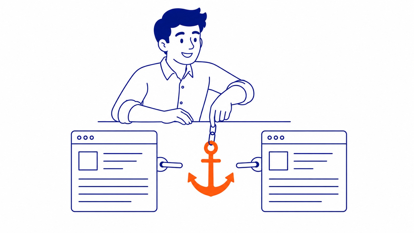 How to Build an Internal Linking Structure That Works: The approach depends on site size. Illustration for what is internal and external linking in seo.