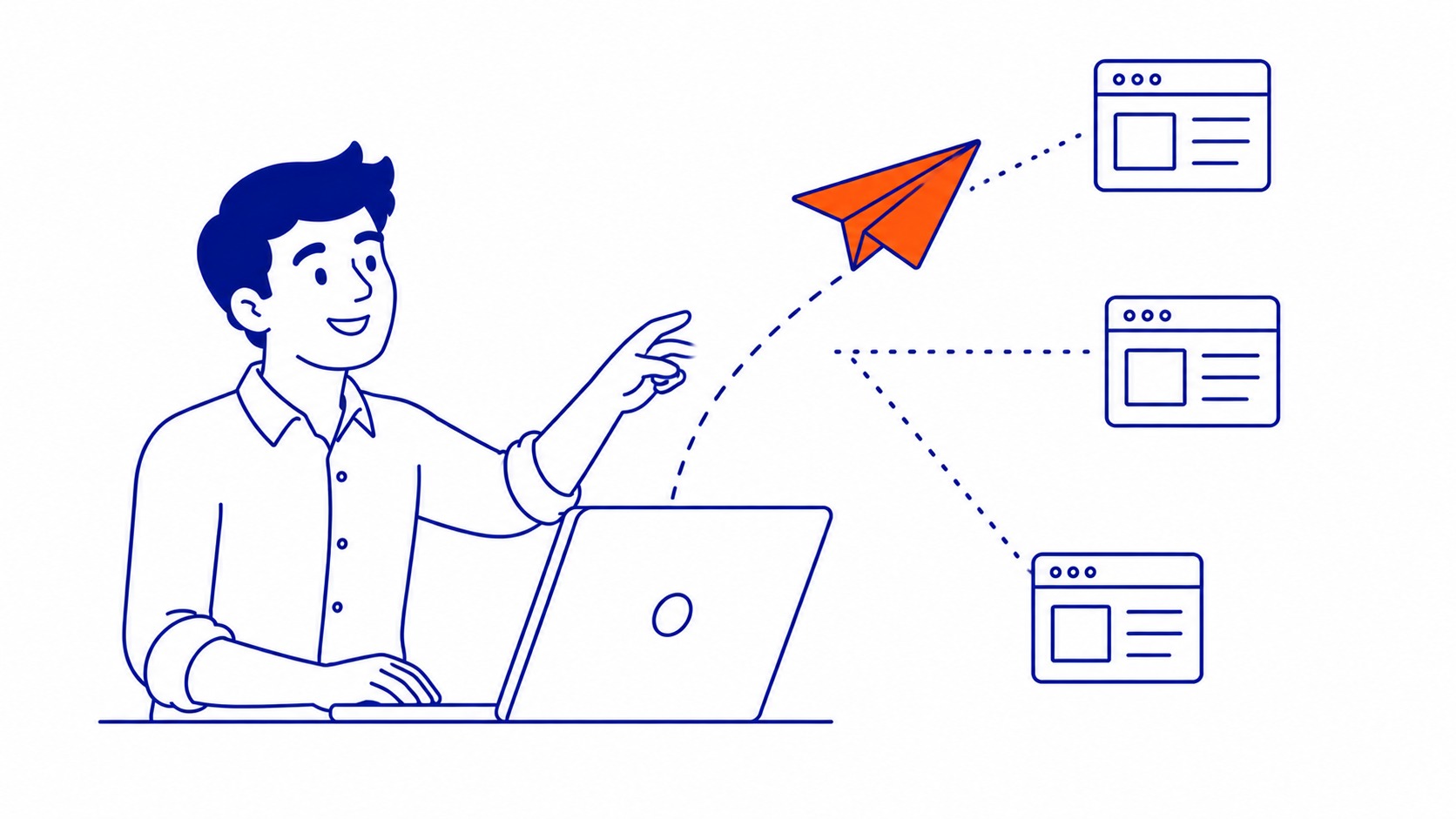How to Build Off-Page SEO the Right Way: Link building is the primary tactic. Illustration for what is off page seo.