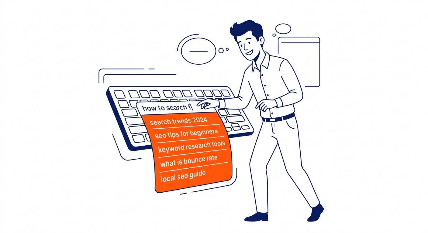 How to Search for Keywords Using Google Autocomplete: No account needed. Illustration for how to search Google keywords in Calgary.