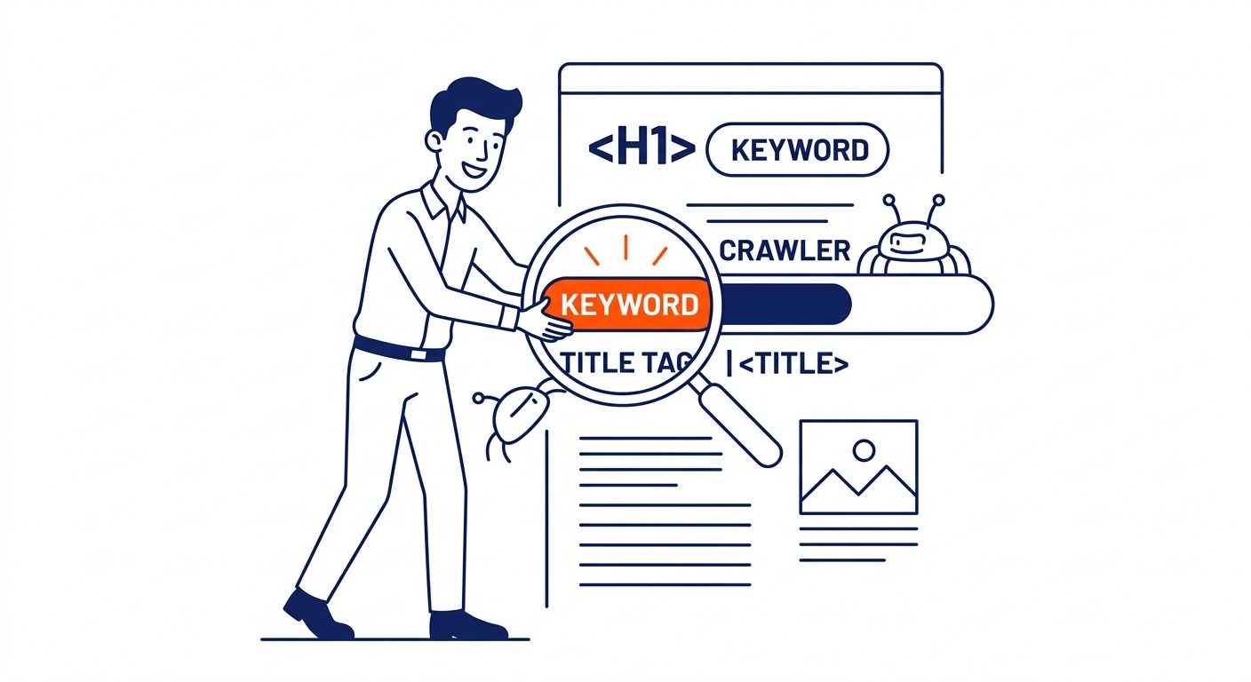 How to Use Keywords on Your Web Page — Placement matters more than density. Illustration for how to search keywords on web page in Calgary.