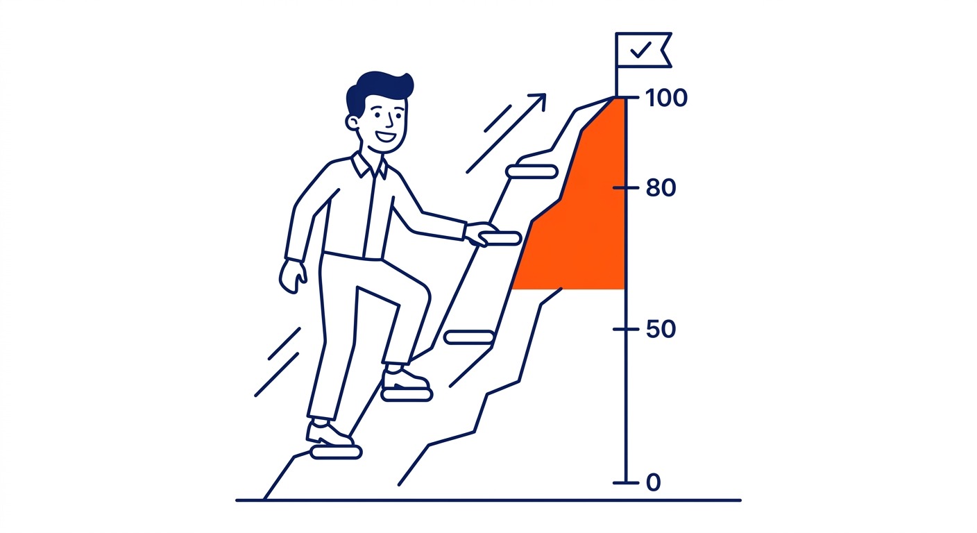 Keyword Difficulty: Keyword difficulty runs 0 to 100. Illustration for SEO Calgary in Calgary.