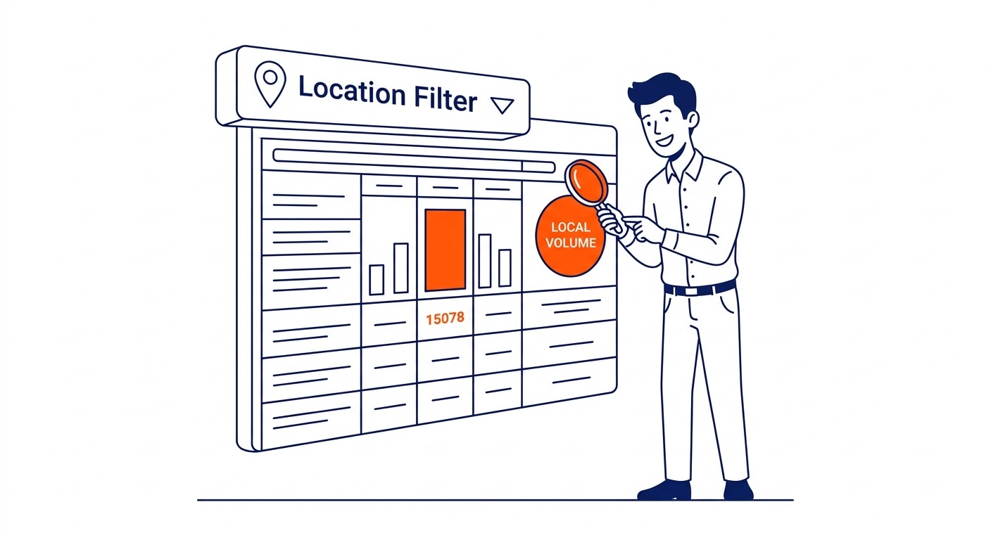 Local Keyword Research on Google — Google keywords look different at the local level. Illustration for how to find Google keywords in Calgary.