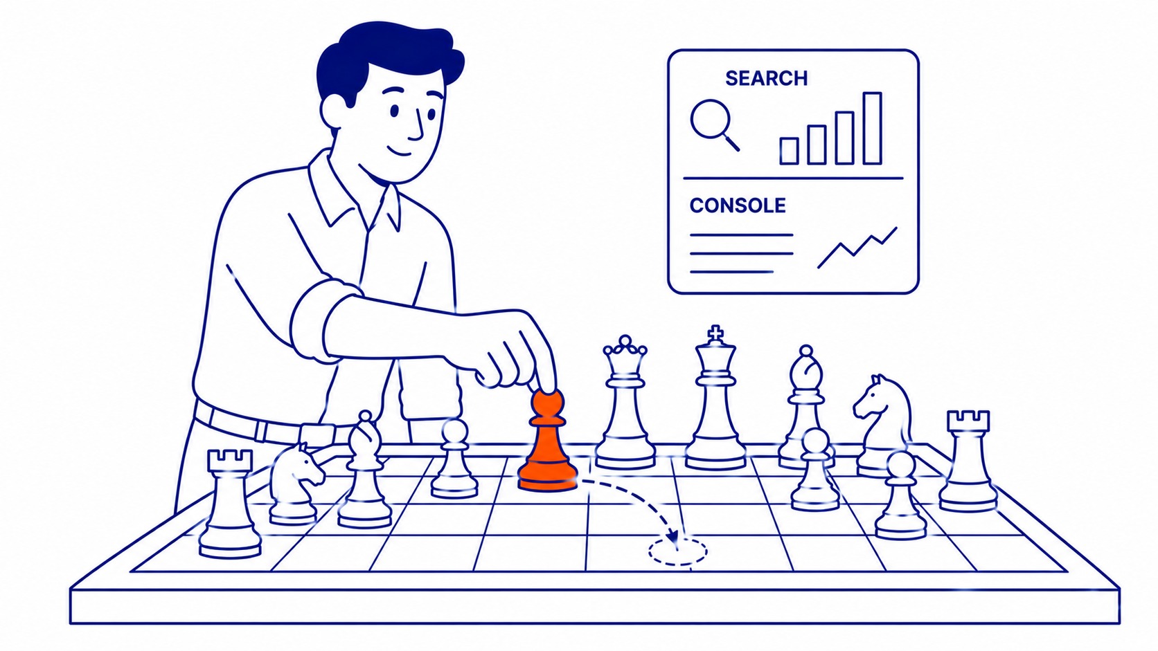 Long tail keywords benefits. Competition, intent, and topical depth advantages. Illustration for long tail keyword guide.