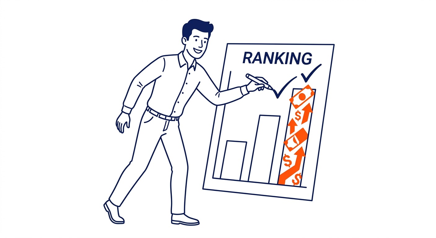 Performance-Based: Pay only when you rank. Illustration for how much does SEO cost in Calgary.