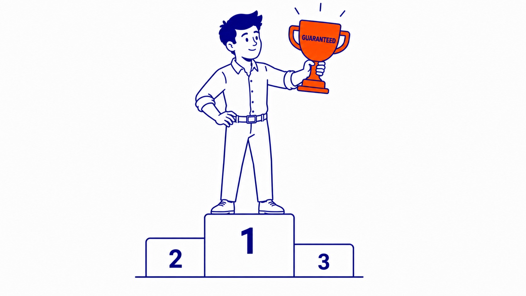 Red Flags That Should End the Conversation: Guaranteed rankings are the clearest red flag in the industry. Illustration for how to choose the right seo company.