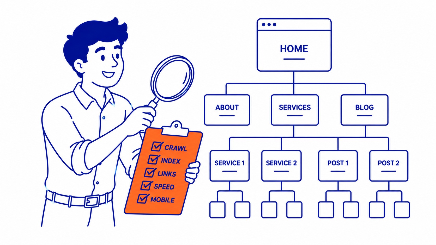 Running a Technical SEO Audit: Technical problems are silent by default. Illustration for what is technical seo.