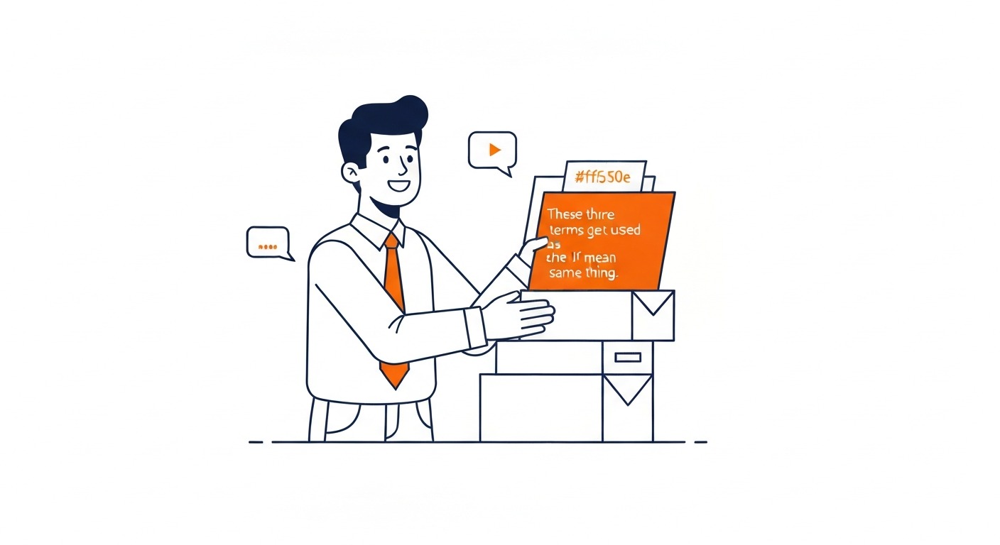 SEO Writing vs Copywriting vs Content Writing: These three terms get used as if they mean the same thing. Illustration for what is SEO writing in Calgary.