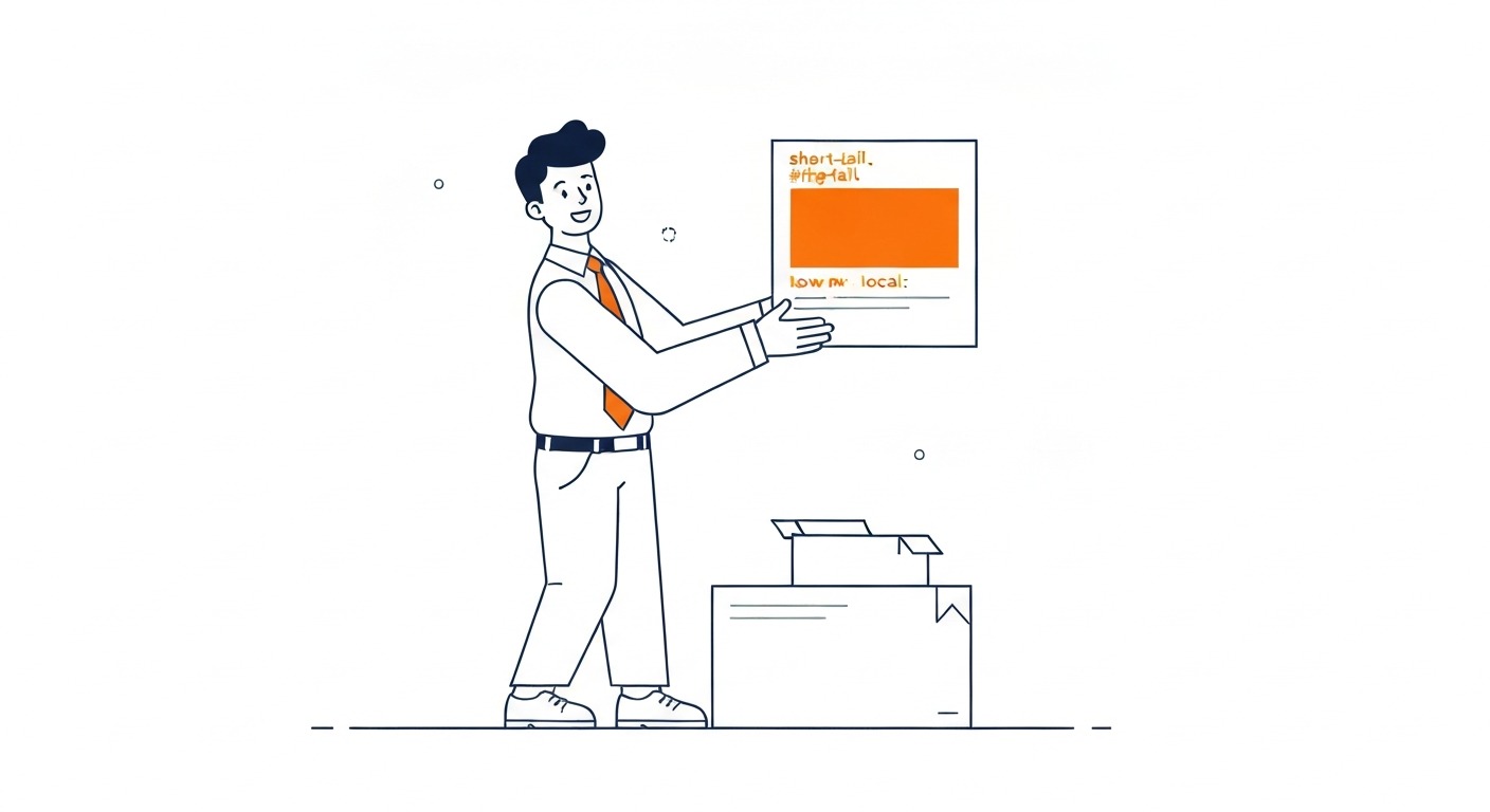 Short-Tail, Long-Tail, and Local: How Search Terms Differ: Short-tail and long-tail are the most common categories. Illustration for what is a keyword in SEO in Calgary.