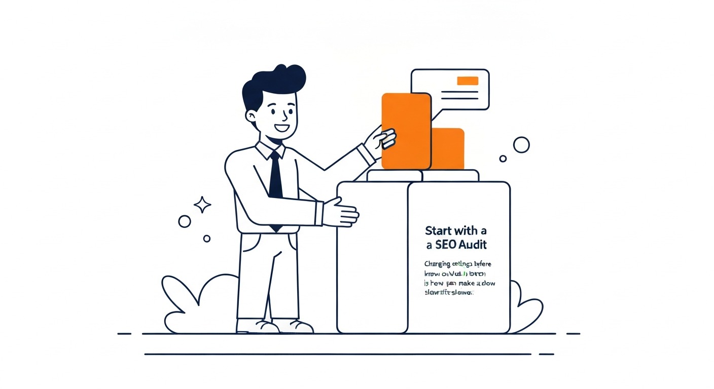 Start With a WordPress SEO Audit Before You Change Anything: Changing settings before you know what is broken is how people make a slow site slower. Illustration for how to improve SEO on WordPress in Calgary.