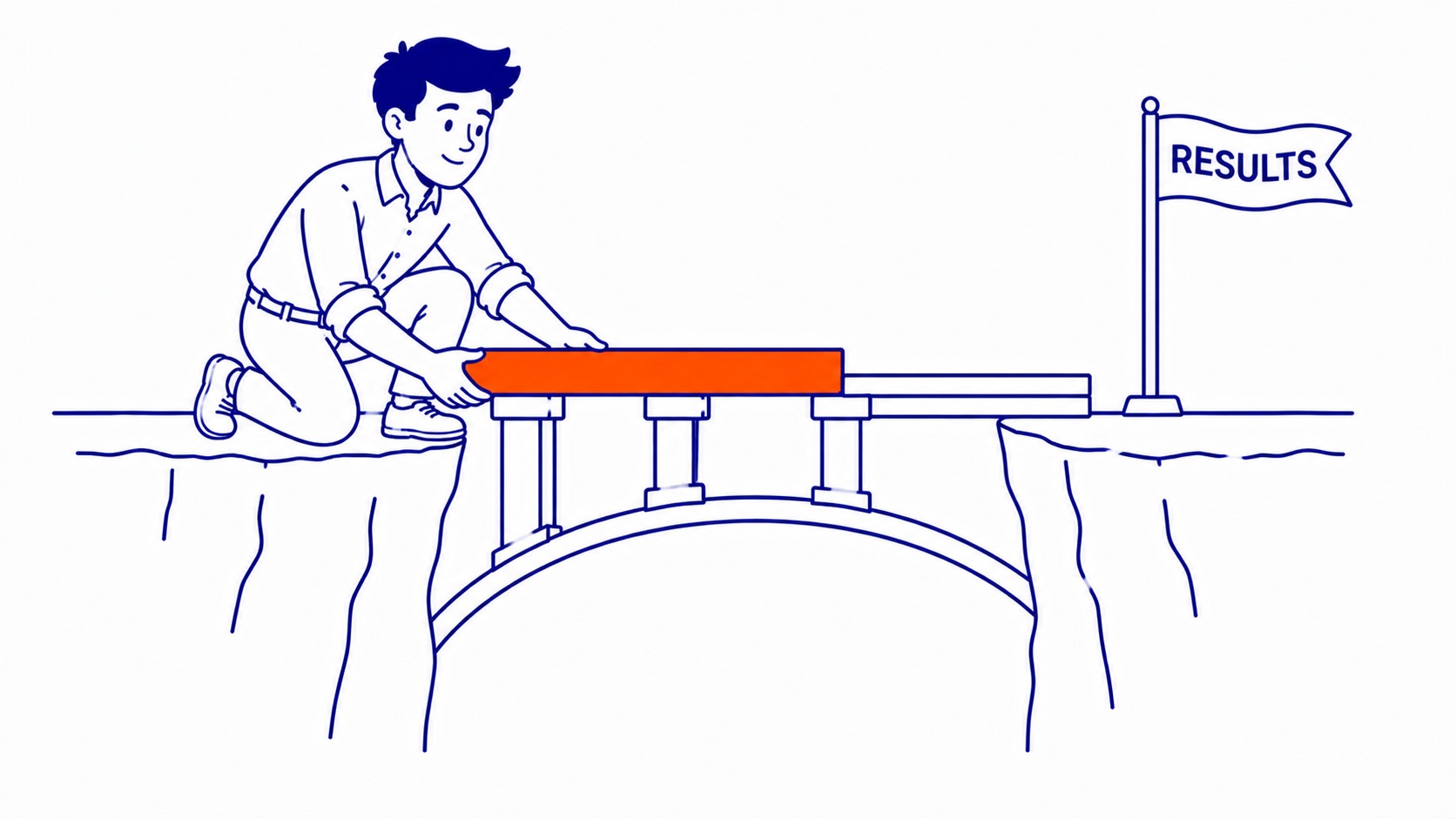 Turning the Analysis Into Action: Data without execution produces nothing. Illustration for how to do competitor analysis in seo.