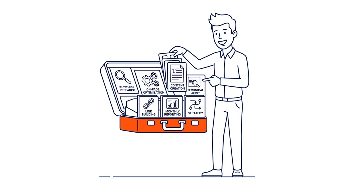 What a Monthly Retainer Actually Includes: Retainers vary, but the components are predictable. Illustration for how much does SEO cost in Calgary.