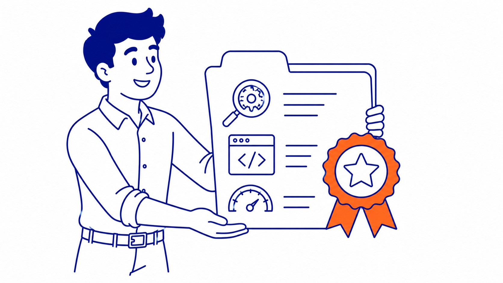 What an SEO Consultant Actually Does: Technical audit first. Illustration for what is seo consulting.