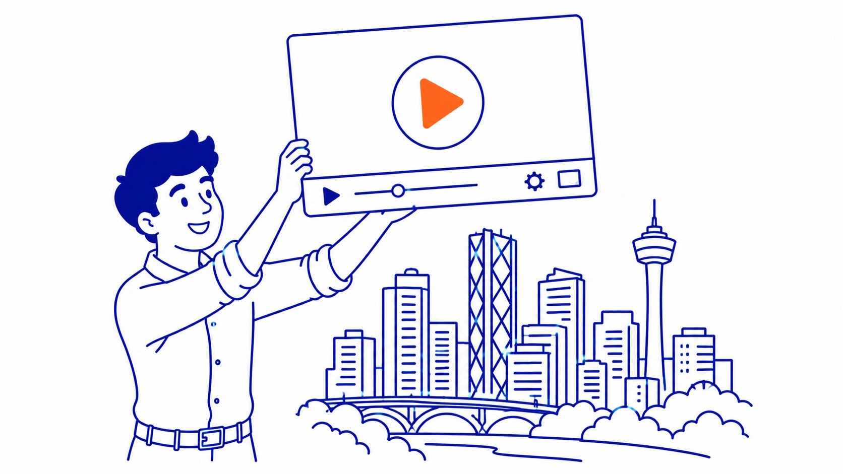 What This Means for a Business in Calgary: Most businesses here are not creating YouTube content. Illustration for what is youtube seo.