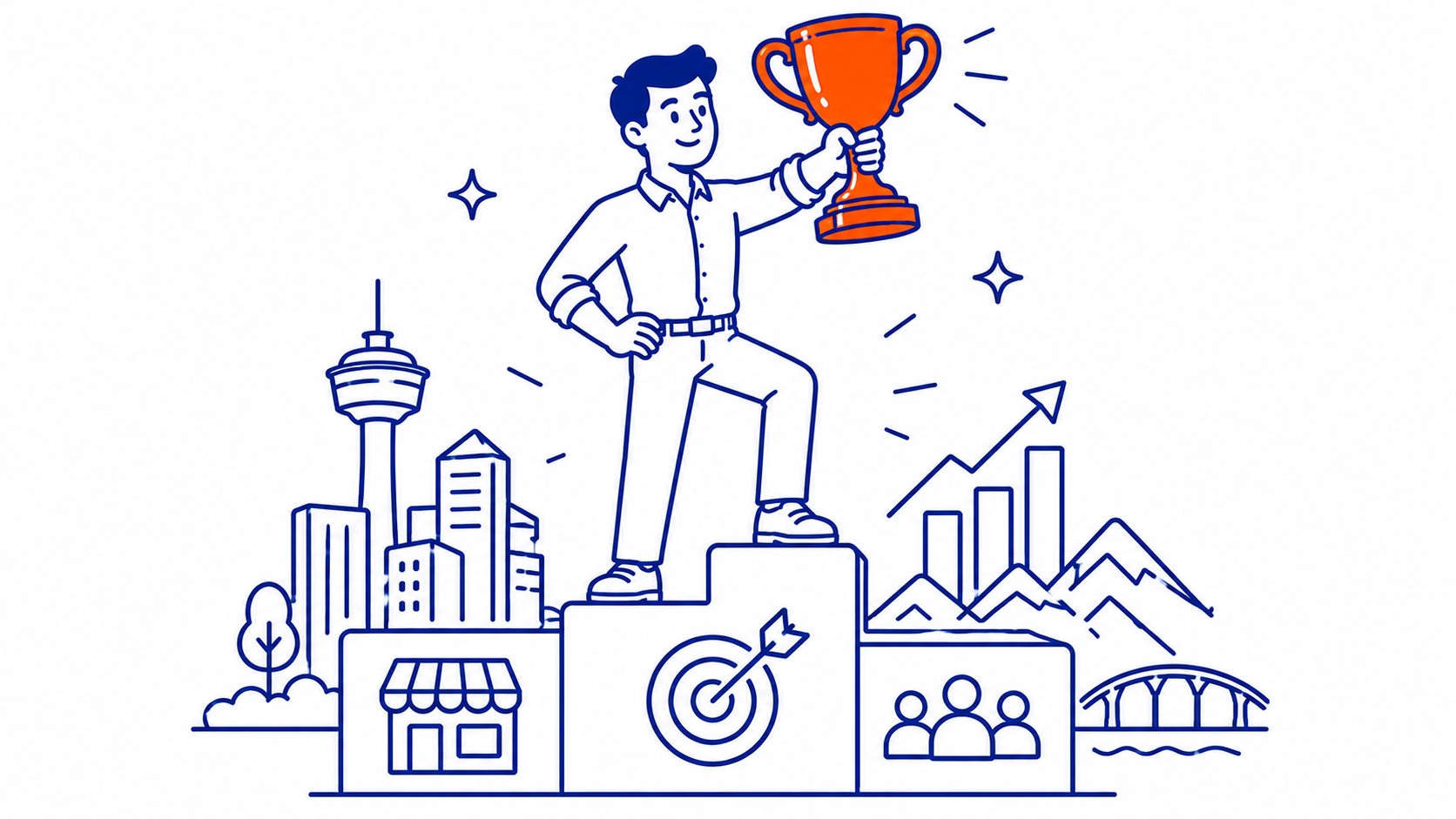What this means for a Calgary business: Bring it down to the ground. Illustration for do keywords matter.