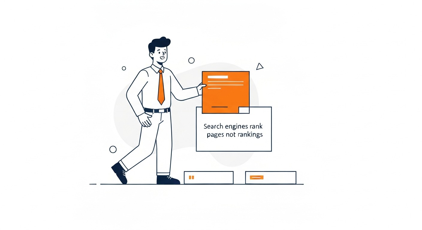 Why On-Page SEO Matters for Rankings: Search engines rank pages, not websites. Illustration for what is on-page SEO in Calgary.
