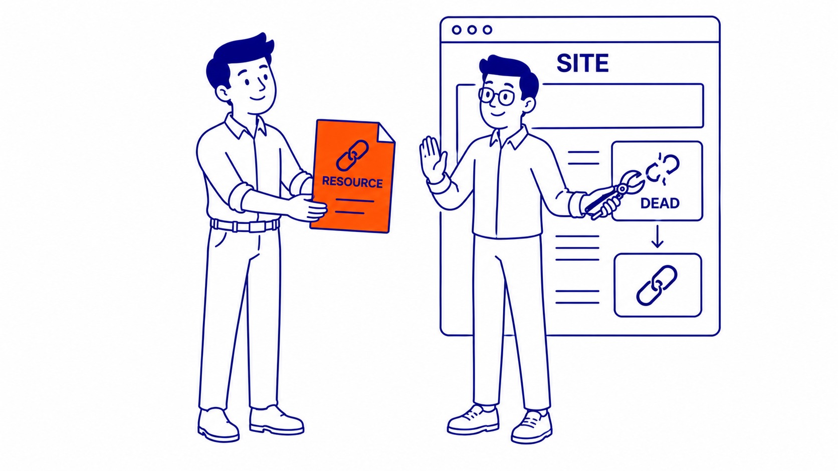 Broken link building strategy finding dead outbound links on relevant websites
