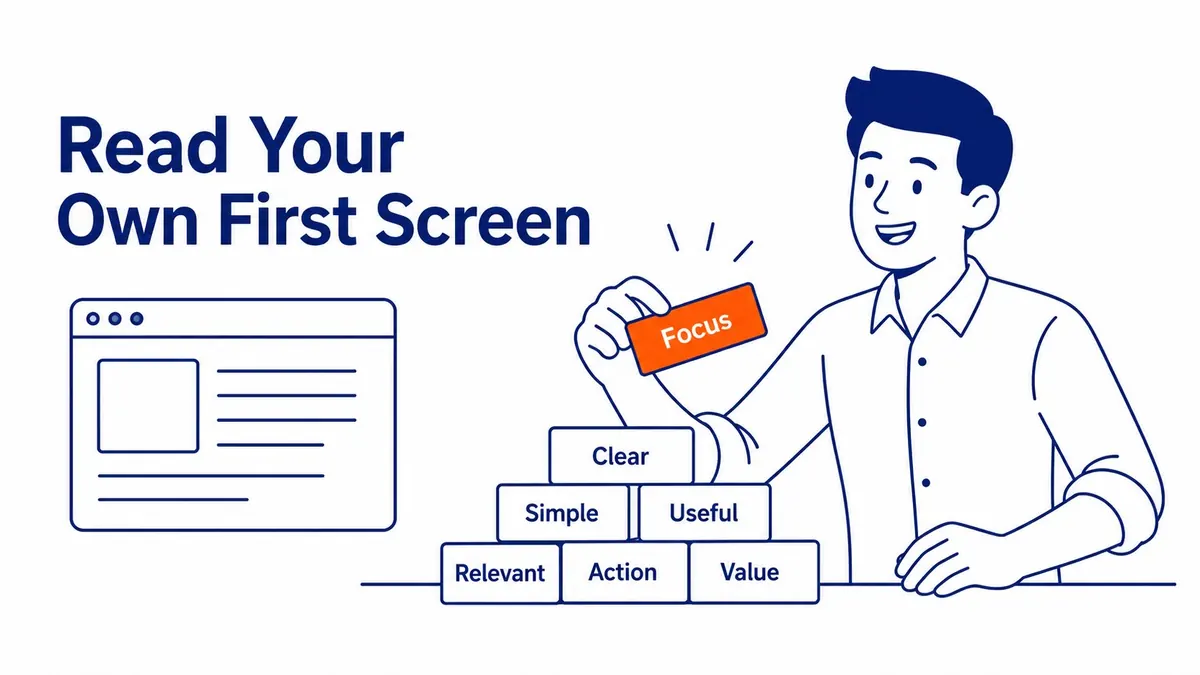Read Your Own First Screen