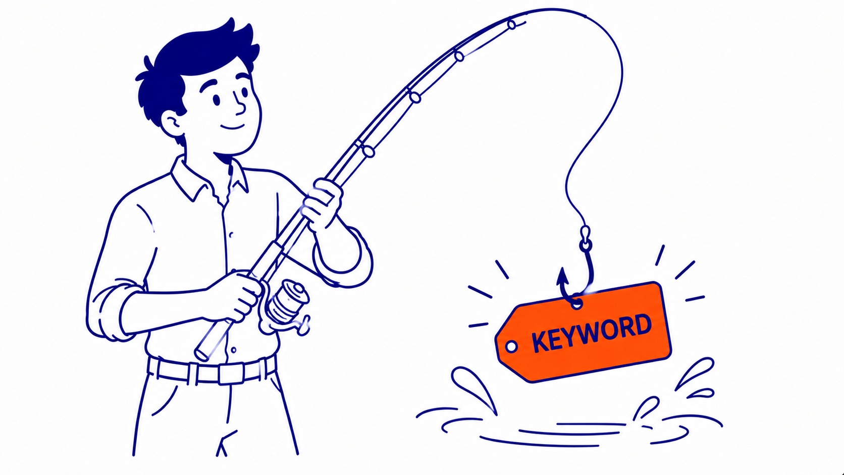 How to Search Keywords on a Web Page: Two different tasks share the same phrase. Illustration for how to search keywords on web page.