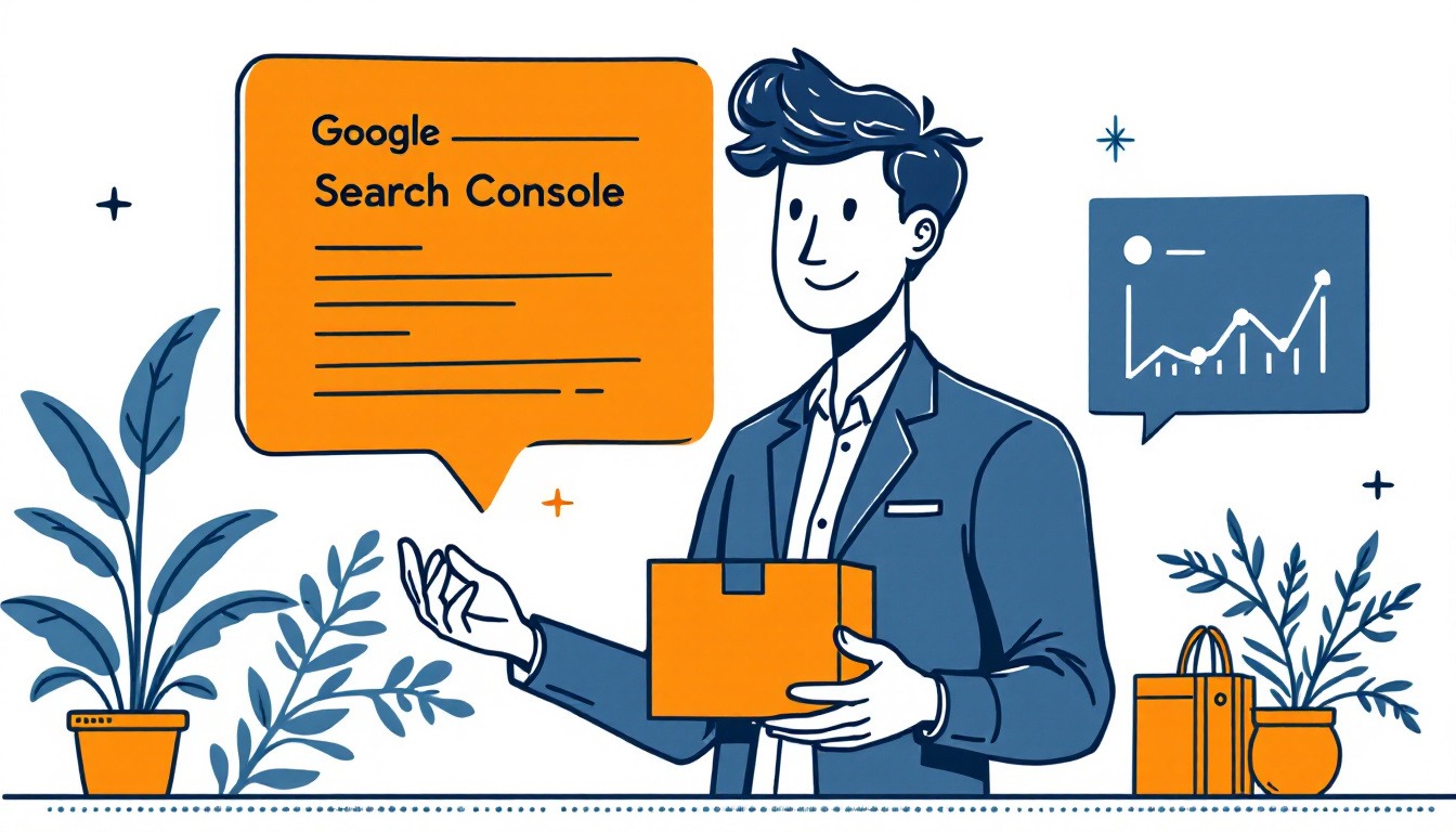 Google Search Console. SEO monitoring tool directly from Google for website owners. Illustration for what is Google Search Console.