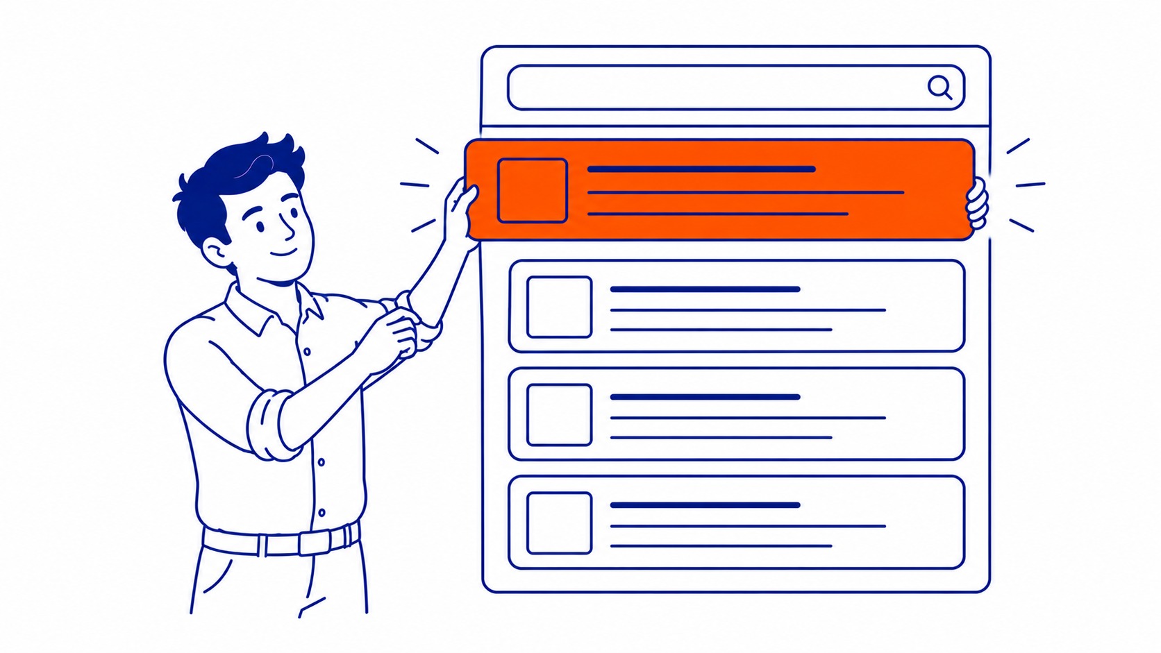 What Is SERP in SEO?: SERP is the page Google returns after any search query runs. Illustration for what is serp in seo.