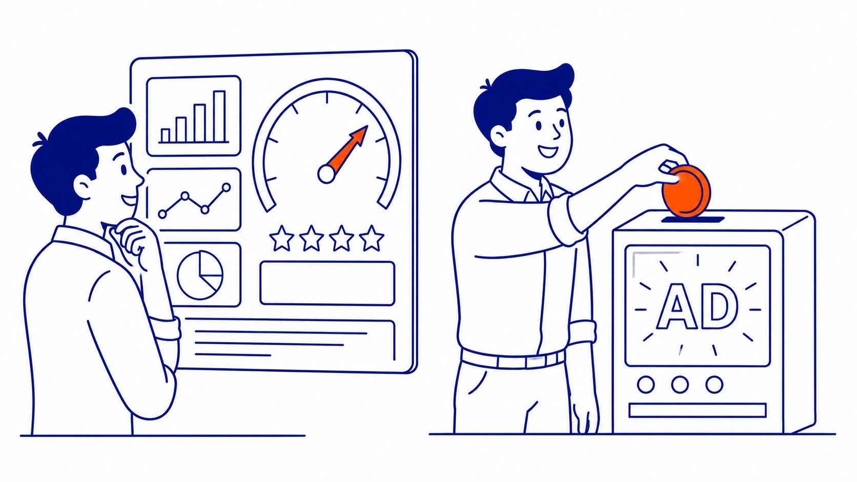 Quality Score components: keyword relevance, landing page experience, and historical CTR. Illustration for how does bidding work on Google Ads.