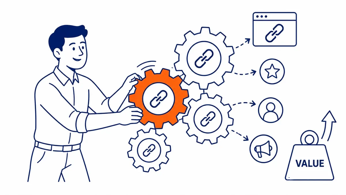 Email amplifying content for shares and backlinks