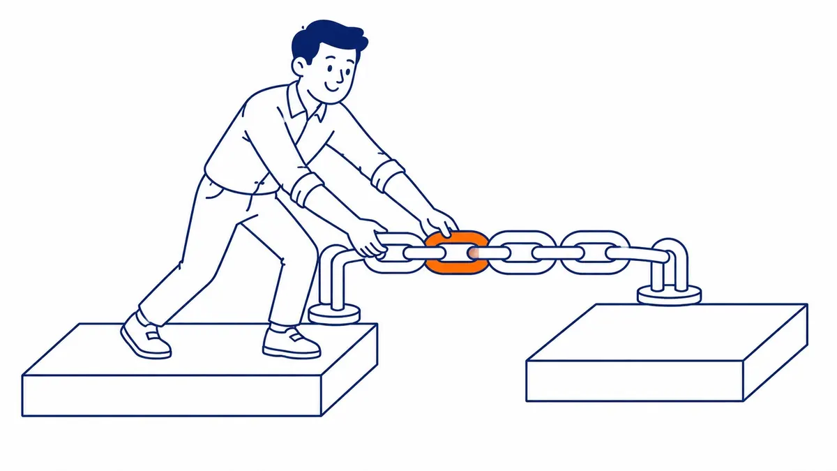 Diagram of internal links connecting pages within a single website