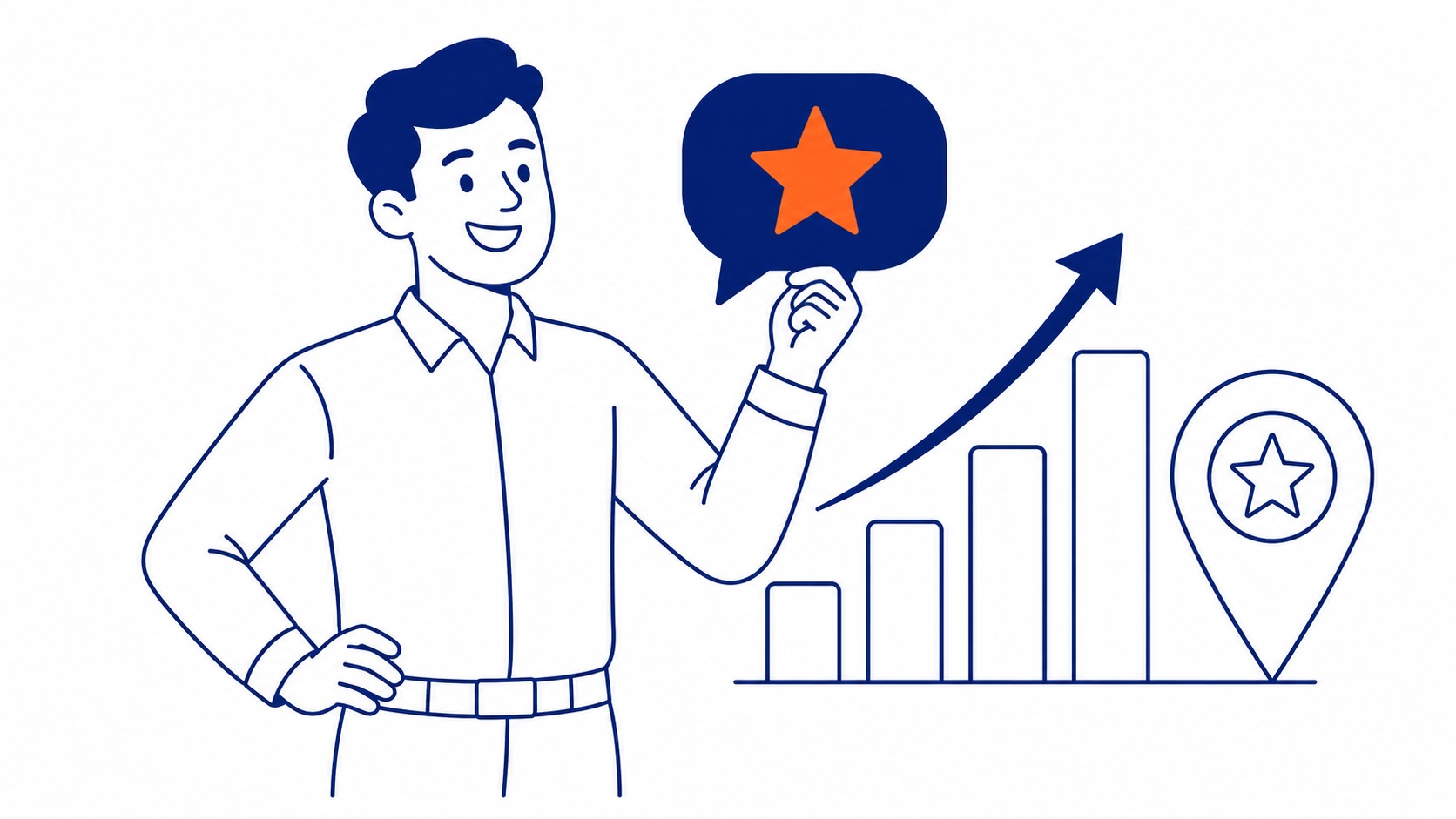 Google review profile for a medical clinic showing star rating, review count, and recent patient reviews influencing local search ranking