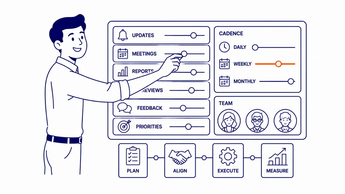A Communication Rhythm With Your Internal Team That Holds