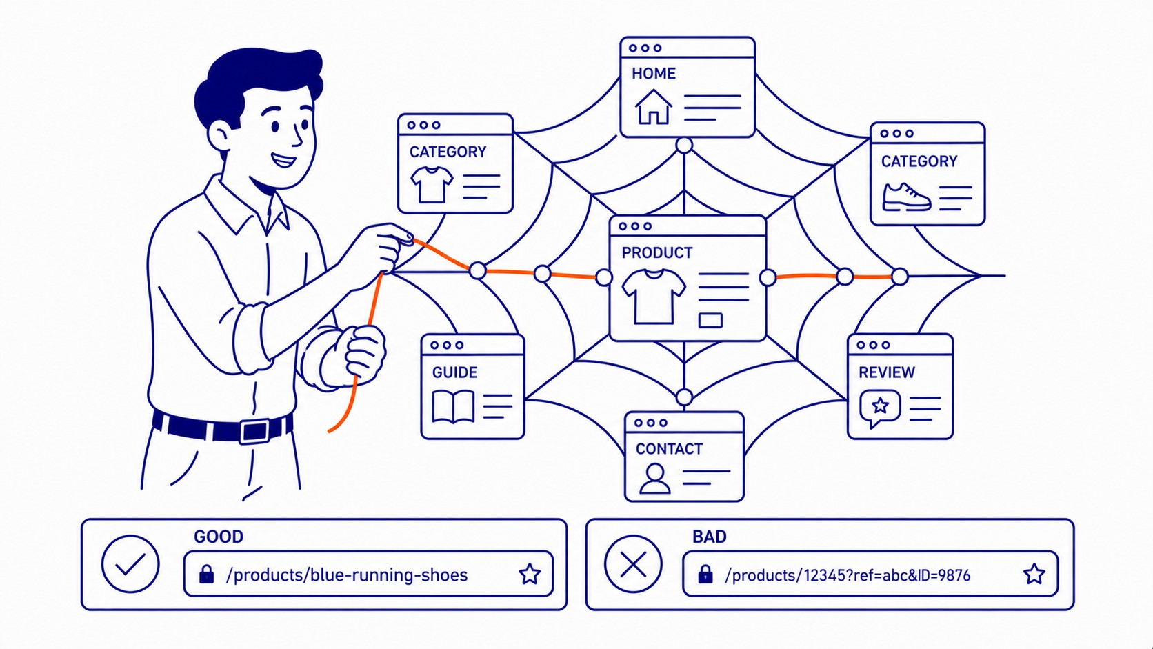 Structuring URLs and Internal Links for Product Pages