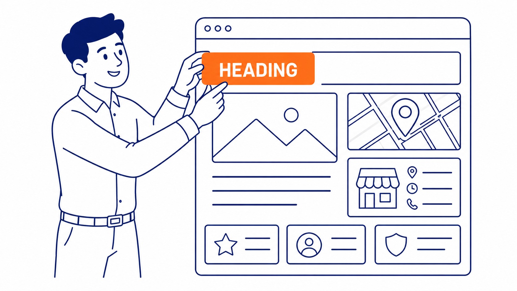 LocalBusiness schema markup code snippet showing address and phone number structured data for local SEO