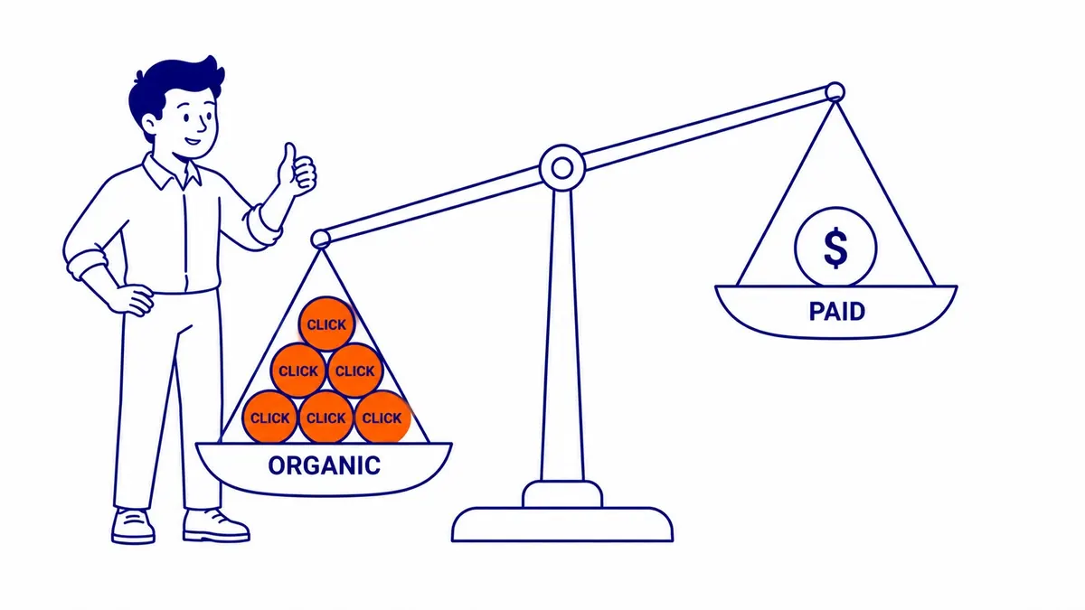 The Realistic Timeline: When Does Movement Start?: Three to six months before meaningful movement on most competitive terms. That is the realistic timeline. Illustration for is-seo-worth-it-for-small-business.