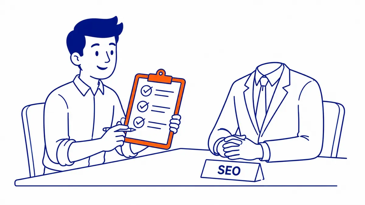 Frequently Asked Questions: Does a small business need SEO, is it dead, what is the 80/20 rule, will AI replace SEO. Illustration for is-seo-worth-it-for-small-business.