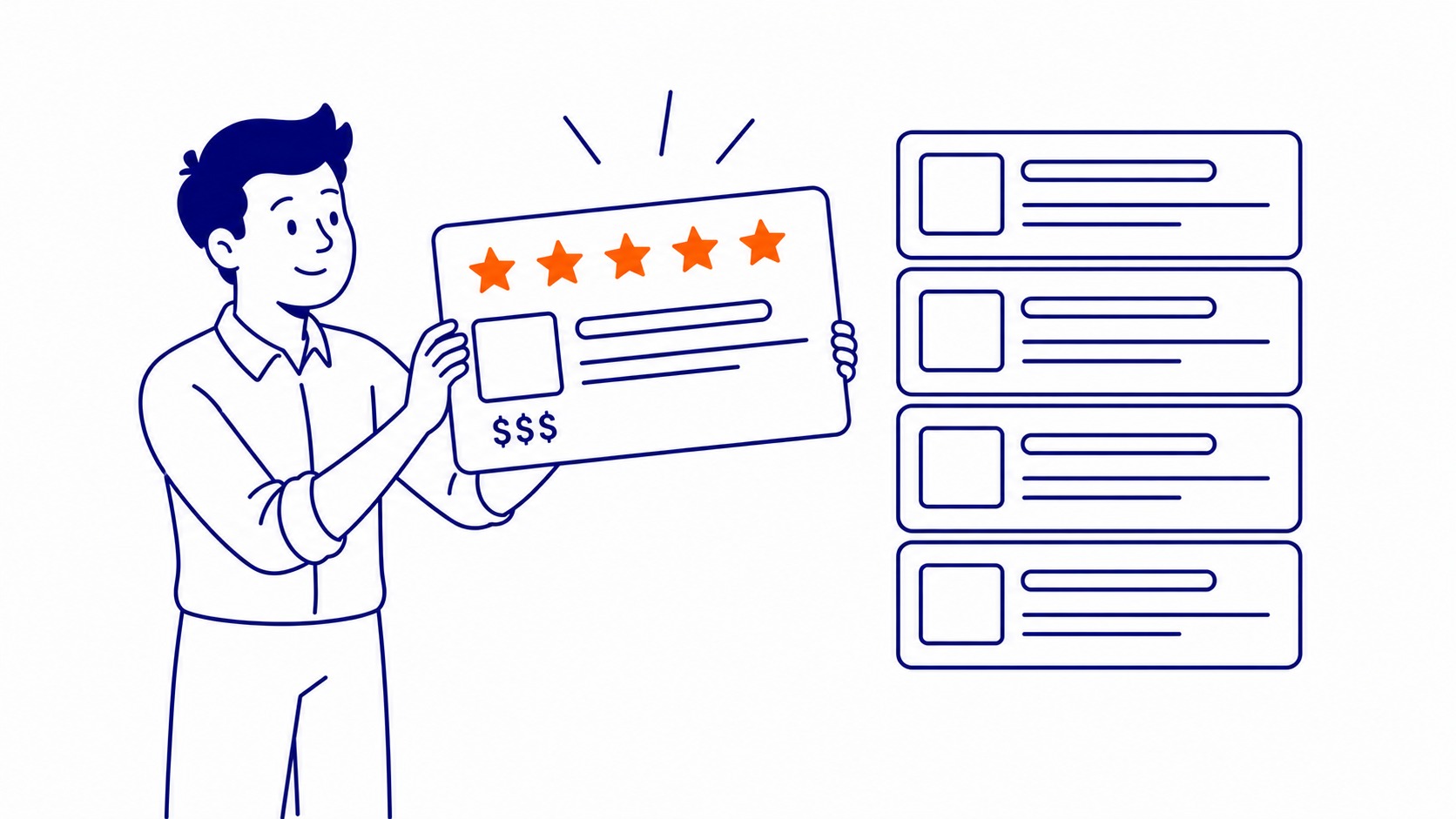 rich snippets example showing review stars and structured data in Google search results
