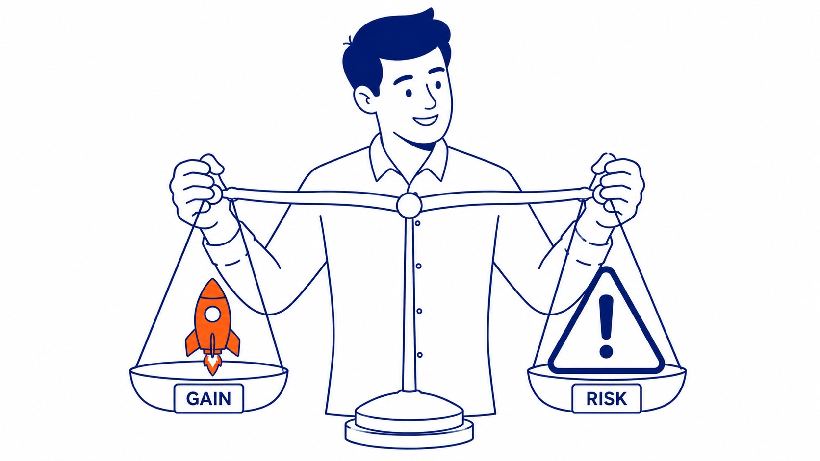 Scale weighing short-term traffic gains against Google penalty risk