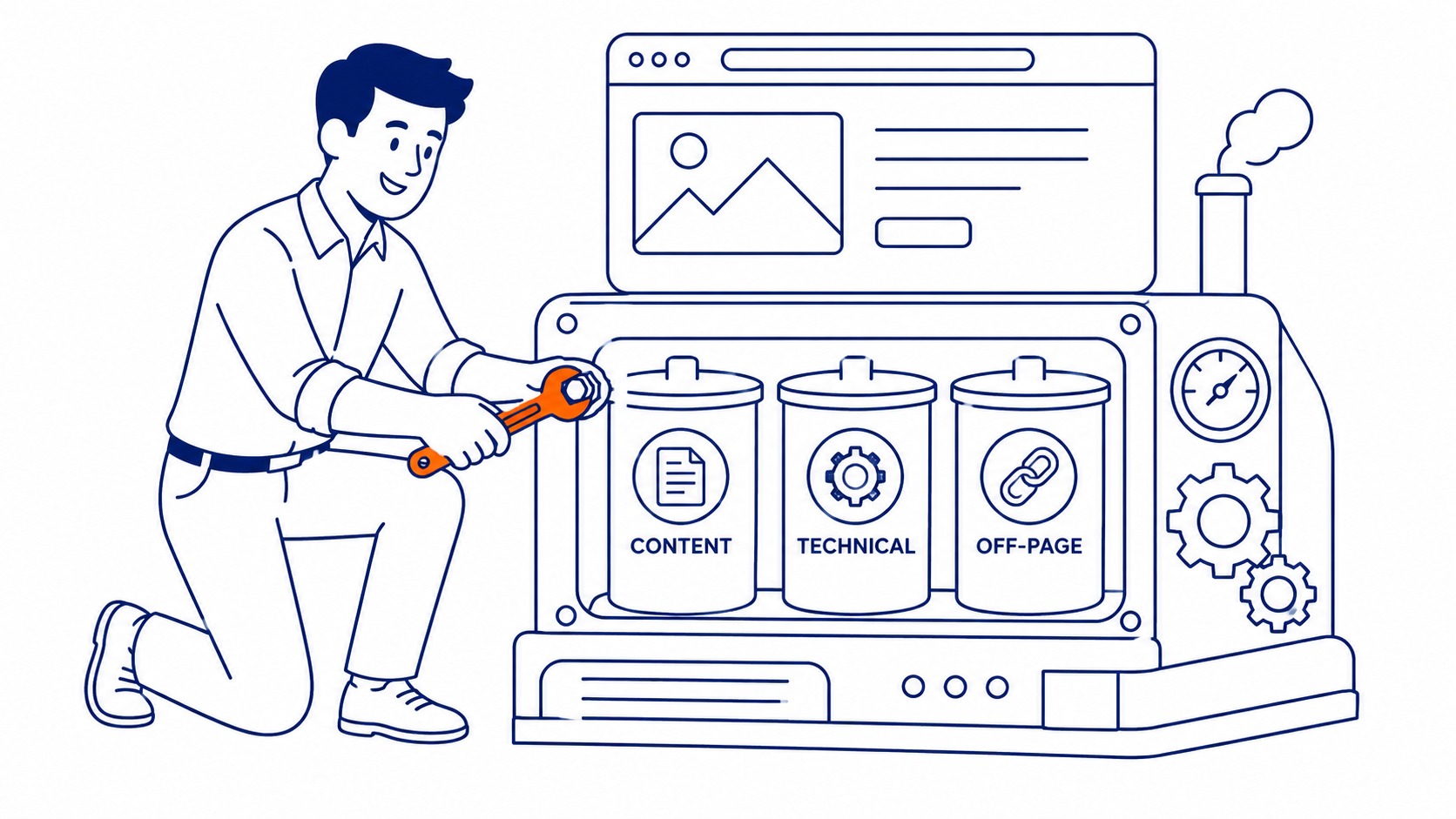 Content SEO illustration