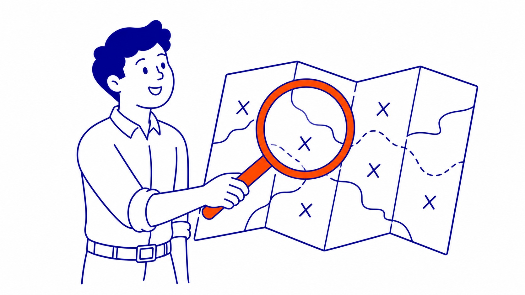 Keyword clustering diagram showing related search terms grouped by search intent