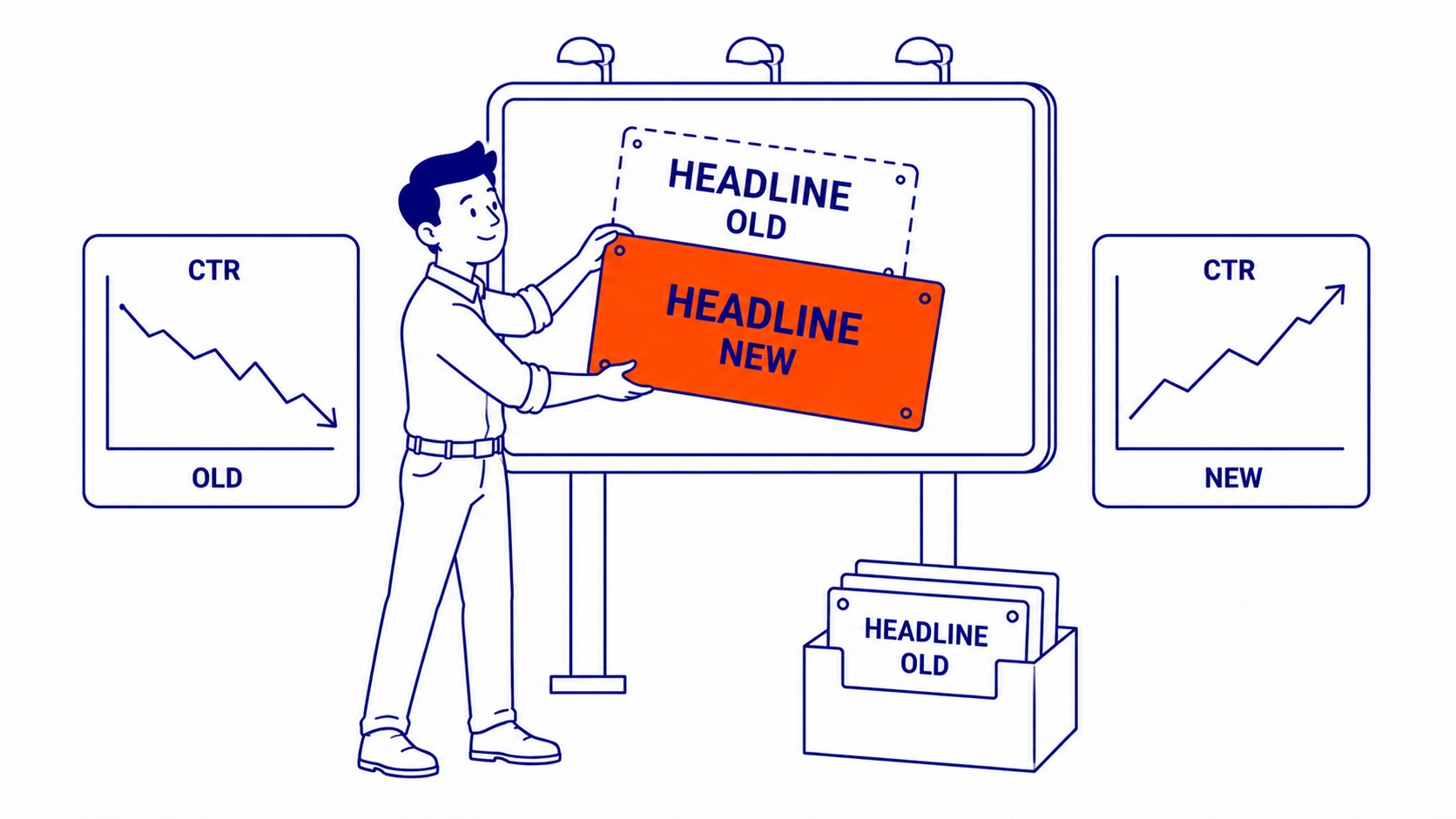 A/B testing landing page comparison for PPC ad copy alignment and conversion rate optimization