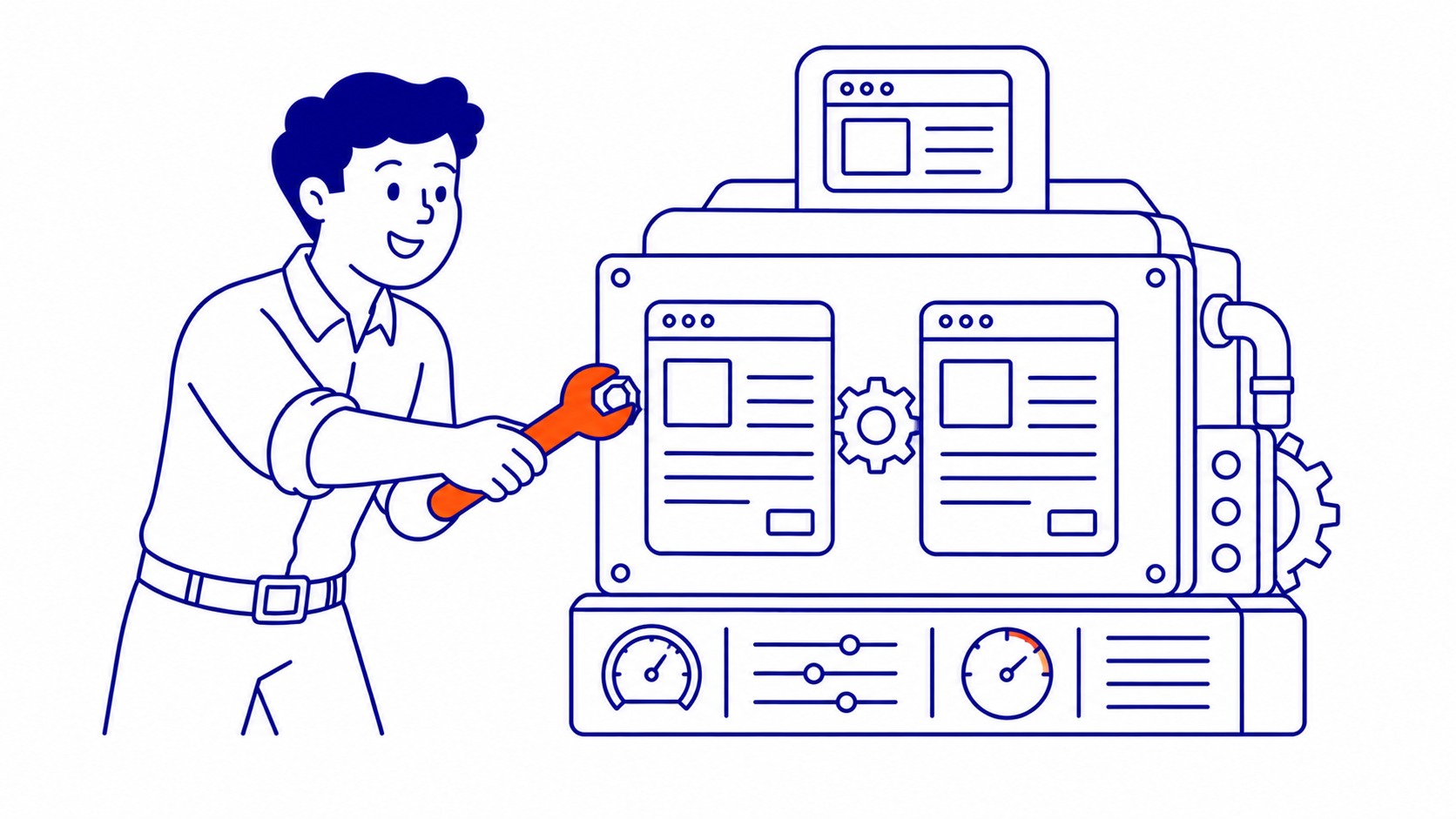 Placing the call to action on an SEO landing page