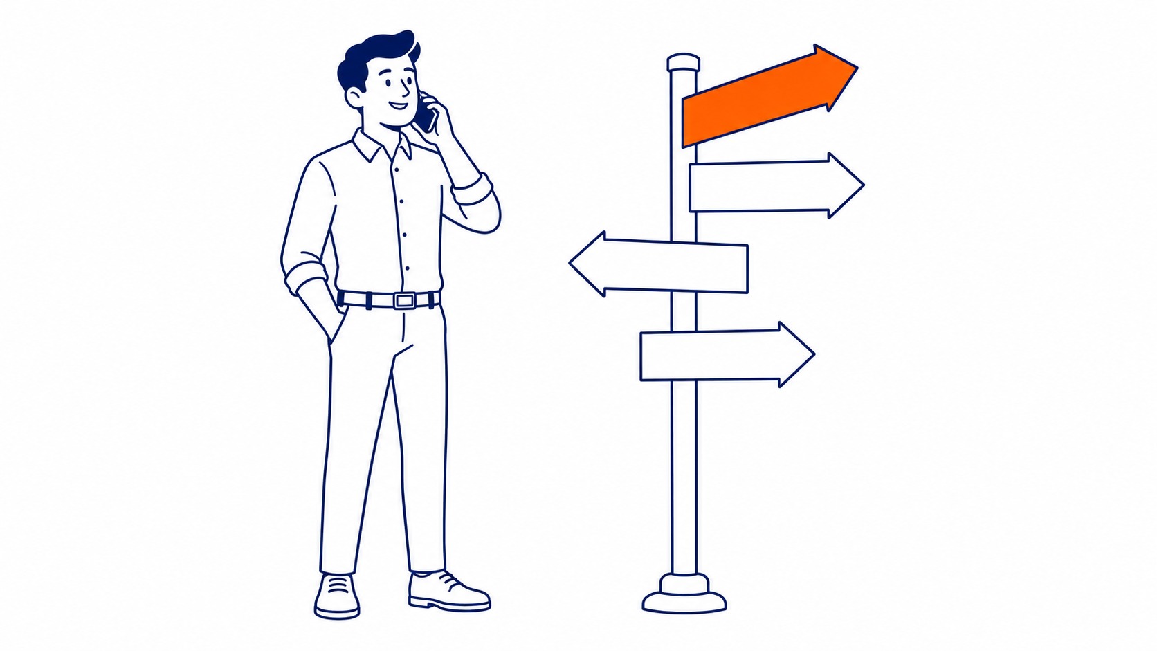 Side-by-side comparison of outbound marketing interruption tactics versus inbound marketing attraction approach
