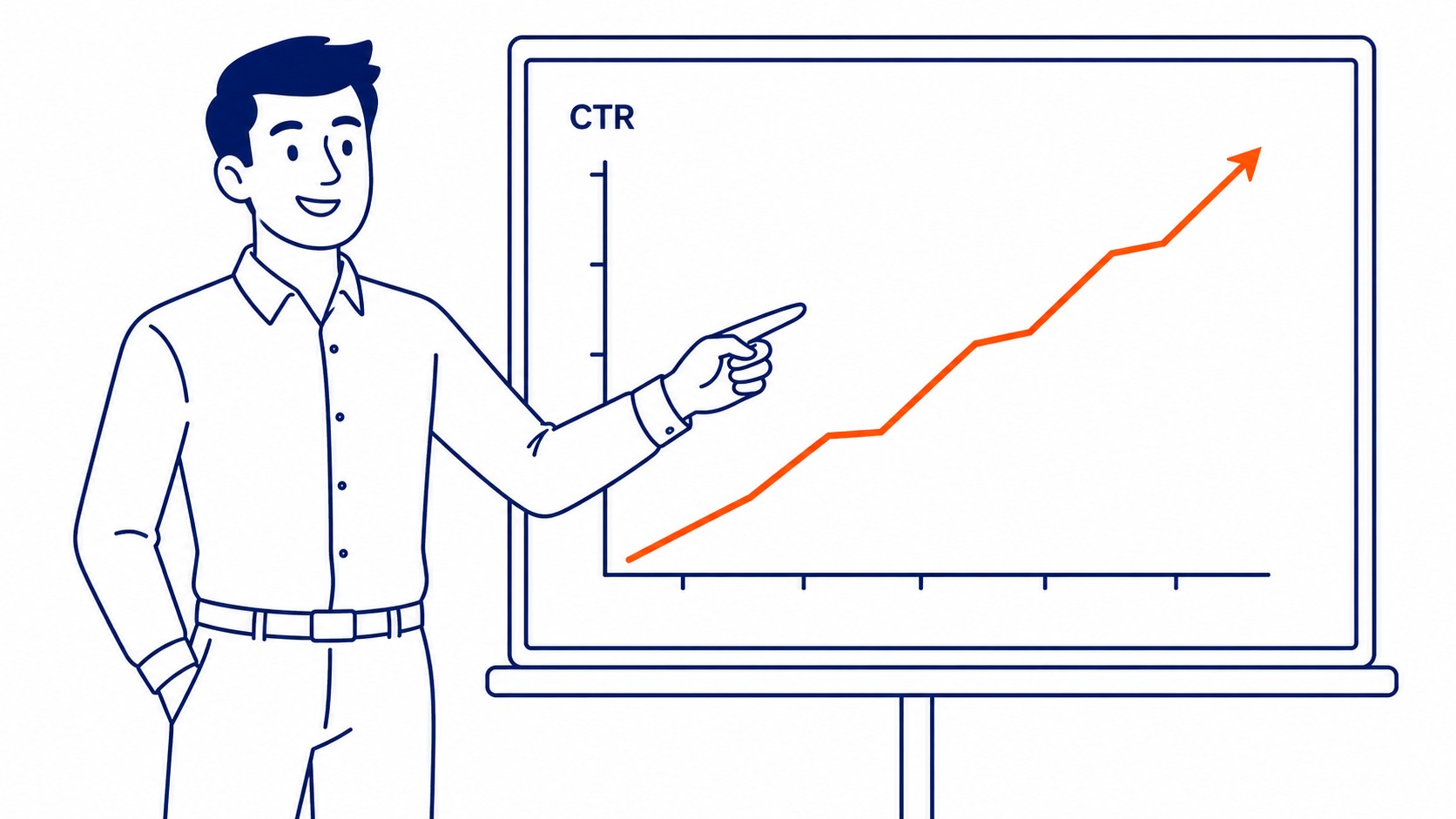 Keyword rankings and search visibility tracking chart