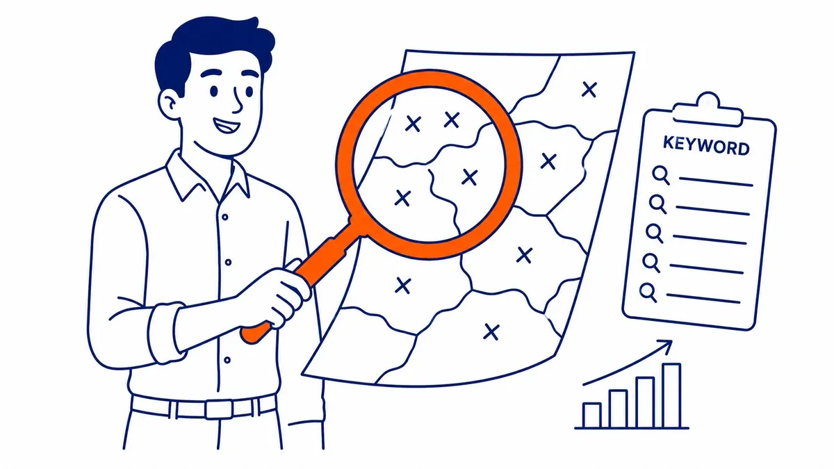 In-house SEO candidate demonstrating keyword research workflow using Ahrefs and Semrush for search intent mapping